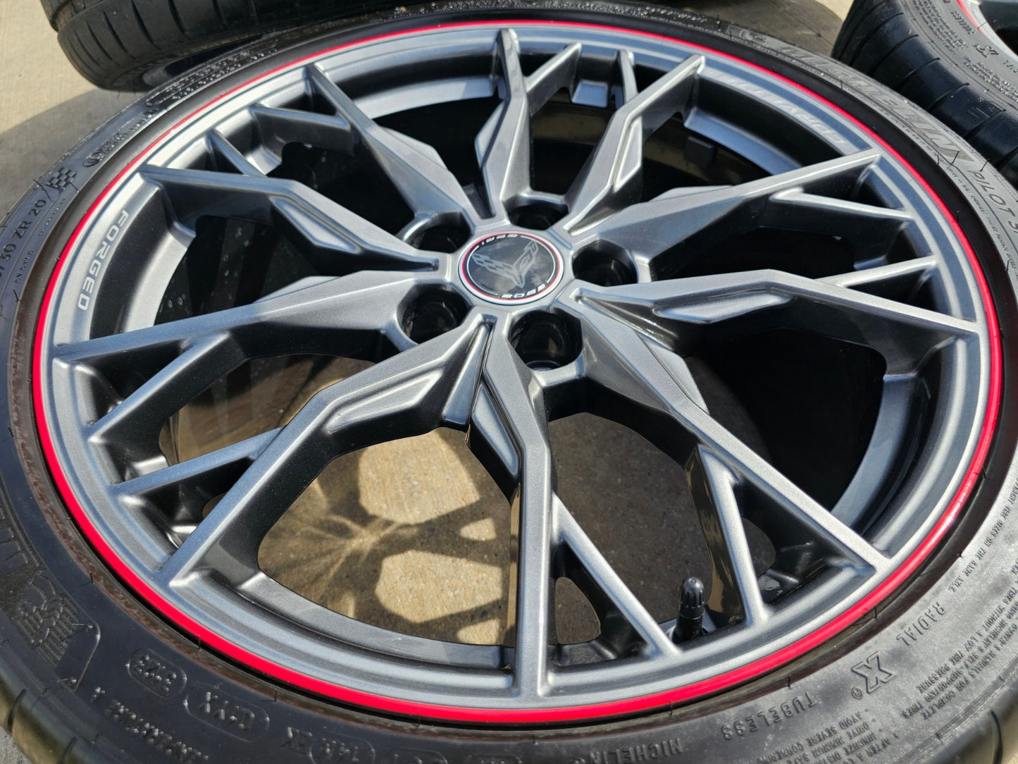 19" + 20" Chevy Corvette Z06 C8 OEM FORGED wheels rims 2023 2024 2025 2026 NEW