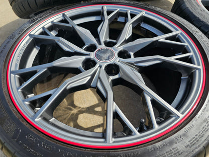 19" + 20" Chevy Corvette Z06 C8 OEM FORGED wheels rims 2023 2024 2025 2026 NEW