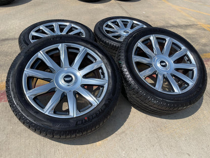 22" Cadillac Escalade Platinum OEM wheels rims 95078 4874 tires MICHELIN NEW