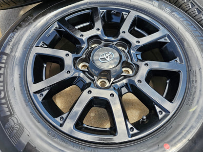 18" Toyota Tundra Sequoia TRD PRO black OEM wheels rims 75157 NEW MICHELIN