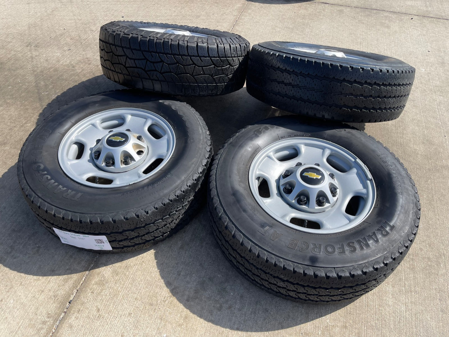 17" Chevy Silverado GMC Sierra 2500 OEM 8095 wheels rims FIRESTONE TRANSFORCE AT