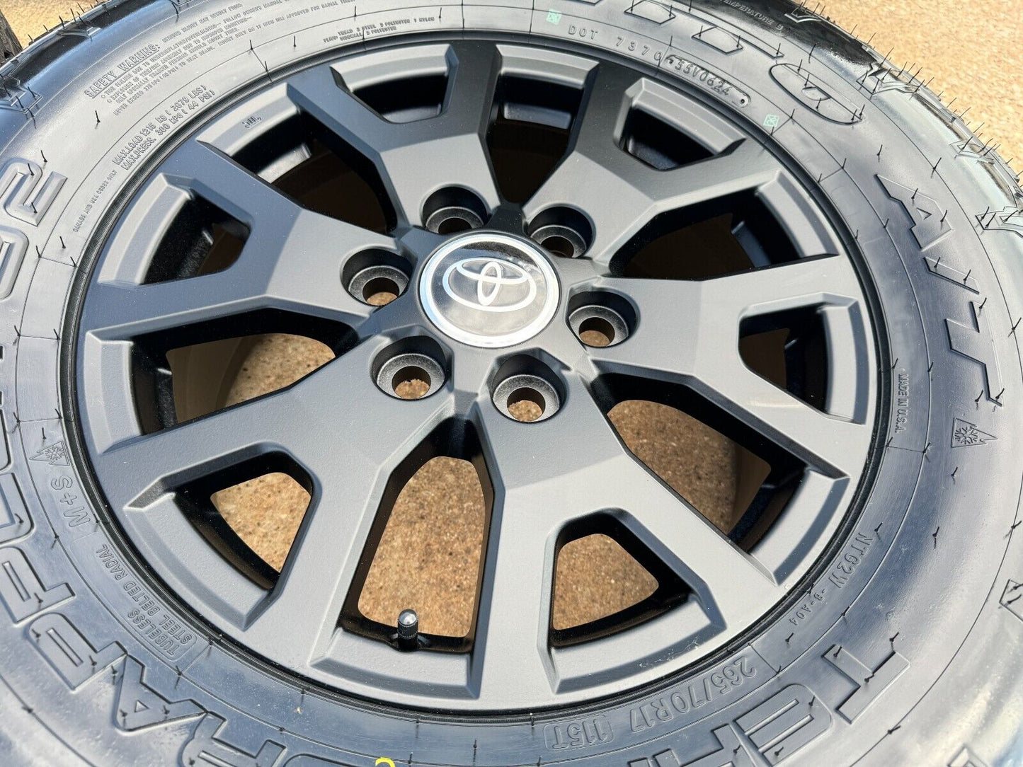 17" Toyota Tacoma 4Runner TRD Matte Black OEM wheels rims tires 2024 2025 NEW