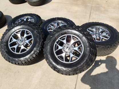 17" Ford Bronco wheels rims SASQUATCH Ranger 95229 10387 BFG 2024 2025 2026 NEW