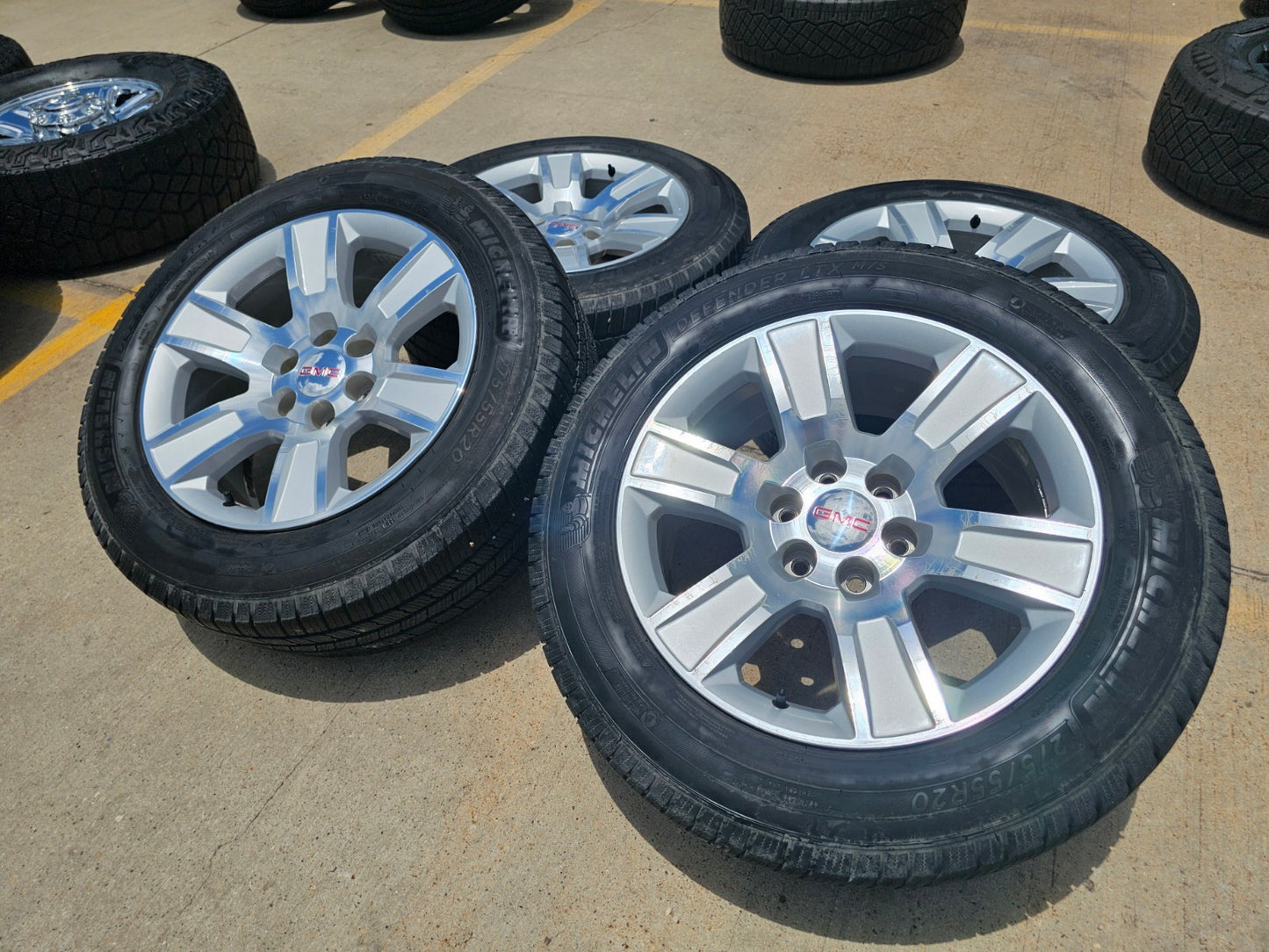 20" GMC Sierra Yukon Denali OEM 5650 wheels rims tires MICHELIN FITS 1999-2027