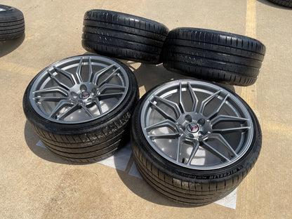 20" + 21" Chevy Corvette Z06 C8 OEM wheels rims 95580 95581 tires MICHELIN NEW