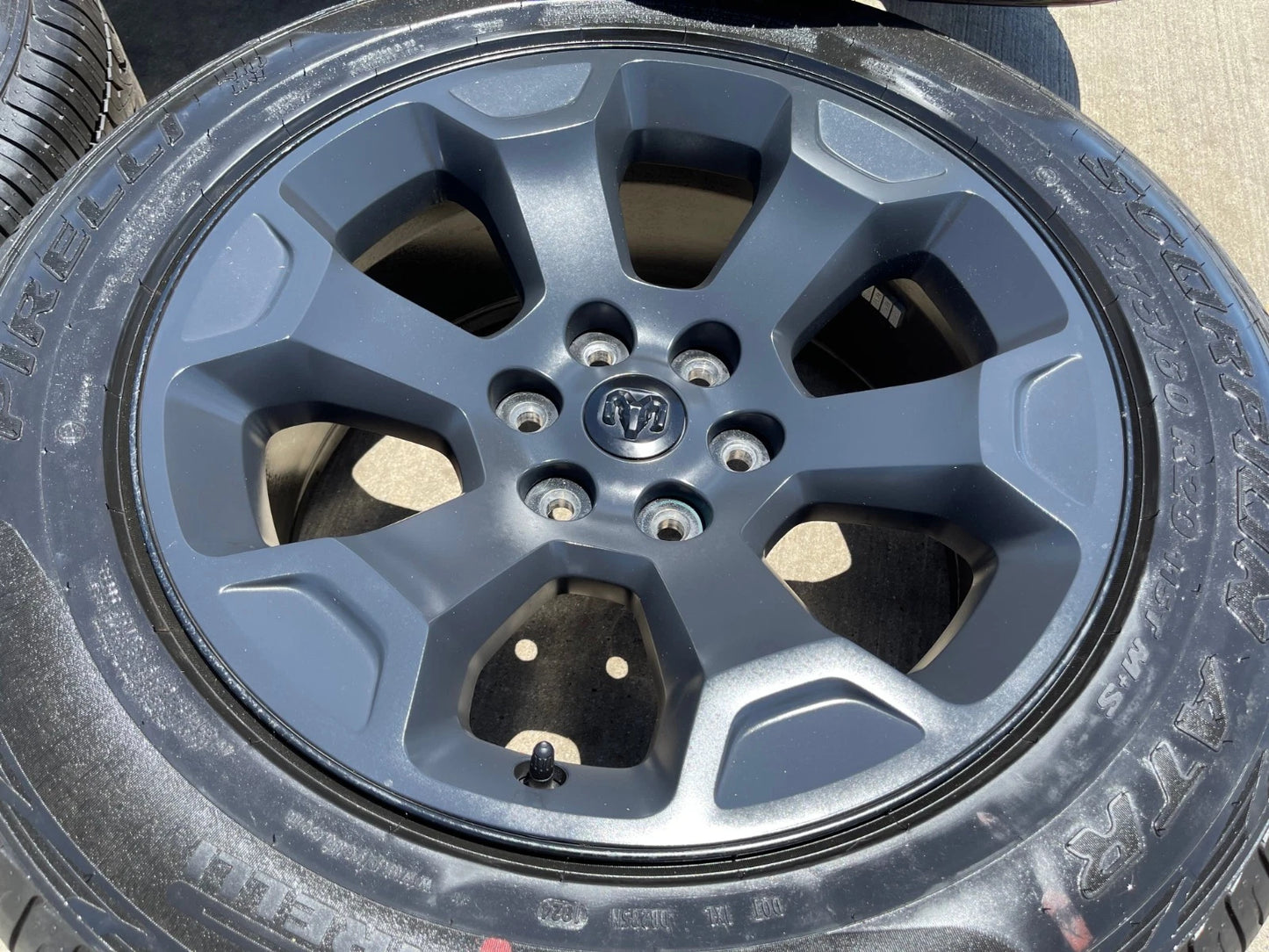 20" Dodge Ram 1500 OEM Laramie Black 2680 wheels rims tires 2024 2025 2026 NEW