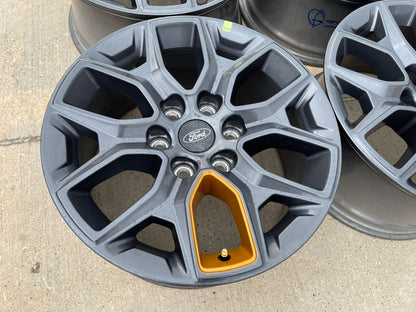 18" Ford Expedition F-150 TREMOR OEM rims wheels SET ORANGE 2027 NEW