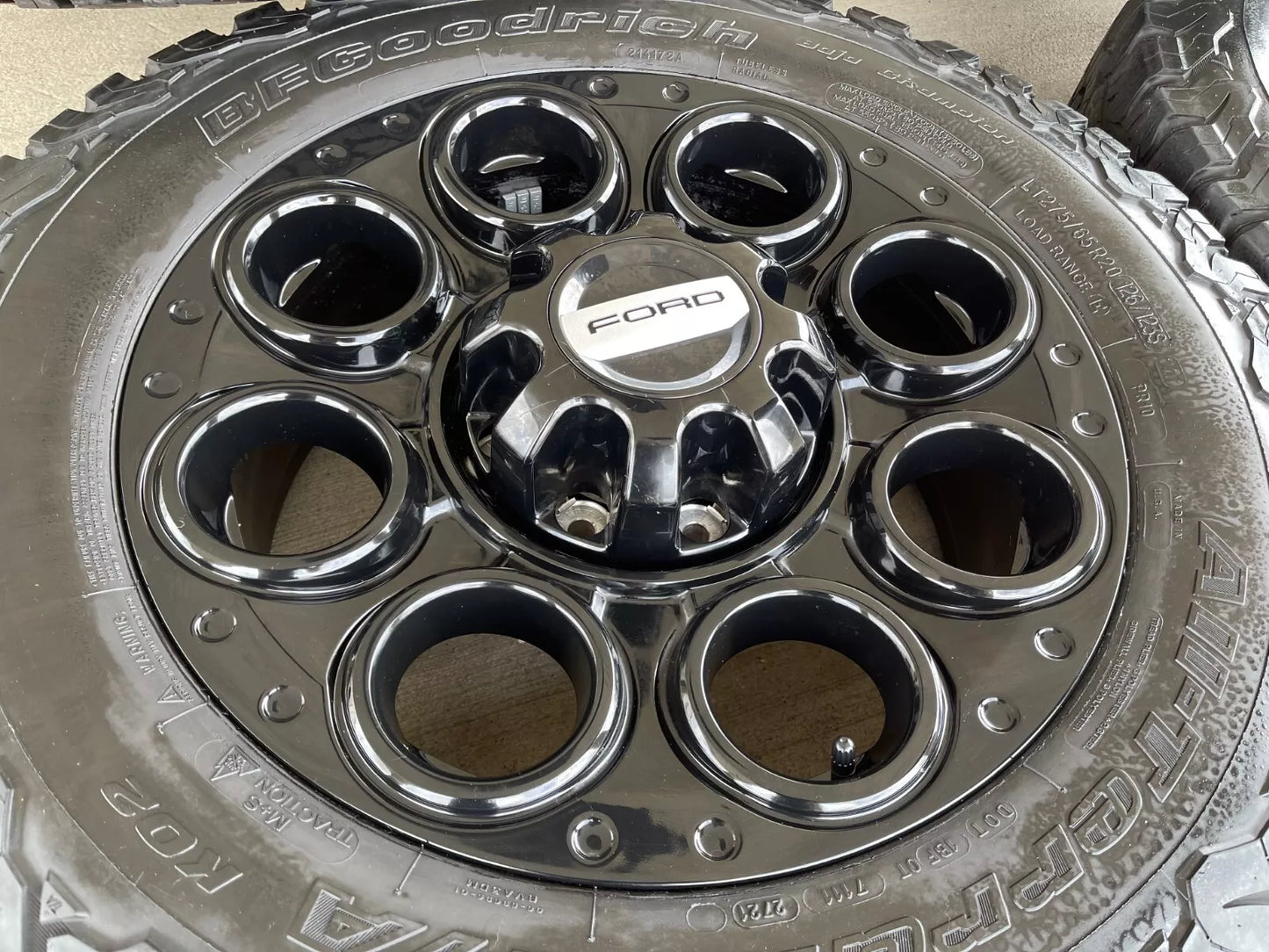 20" Ford F-250 F-350 OEM black TREMOR wheels rims 10299 10484 tires BFG