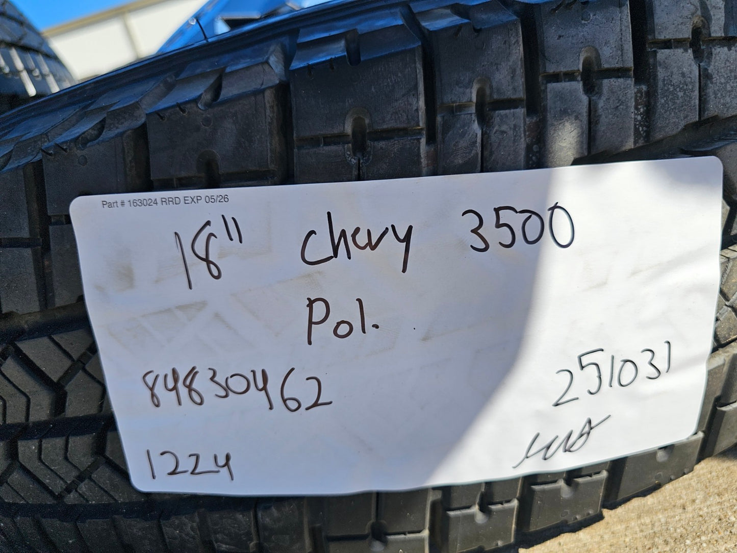 18" GMC Sierra 3500 DENALI Dually rims wheels OEM 14127 14129 8x210 MICHELIN NEW