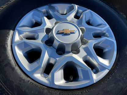18" Chevy Silverado 2500 3500 OEM 5959 wheels rims MICHELIN DEFENDER LTX M/S2