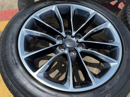 22" Jeep Grand Wagoneer OEM 9298 Obsidian rims wheels RAM 1500 2024 2025 2026