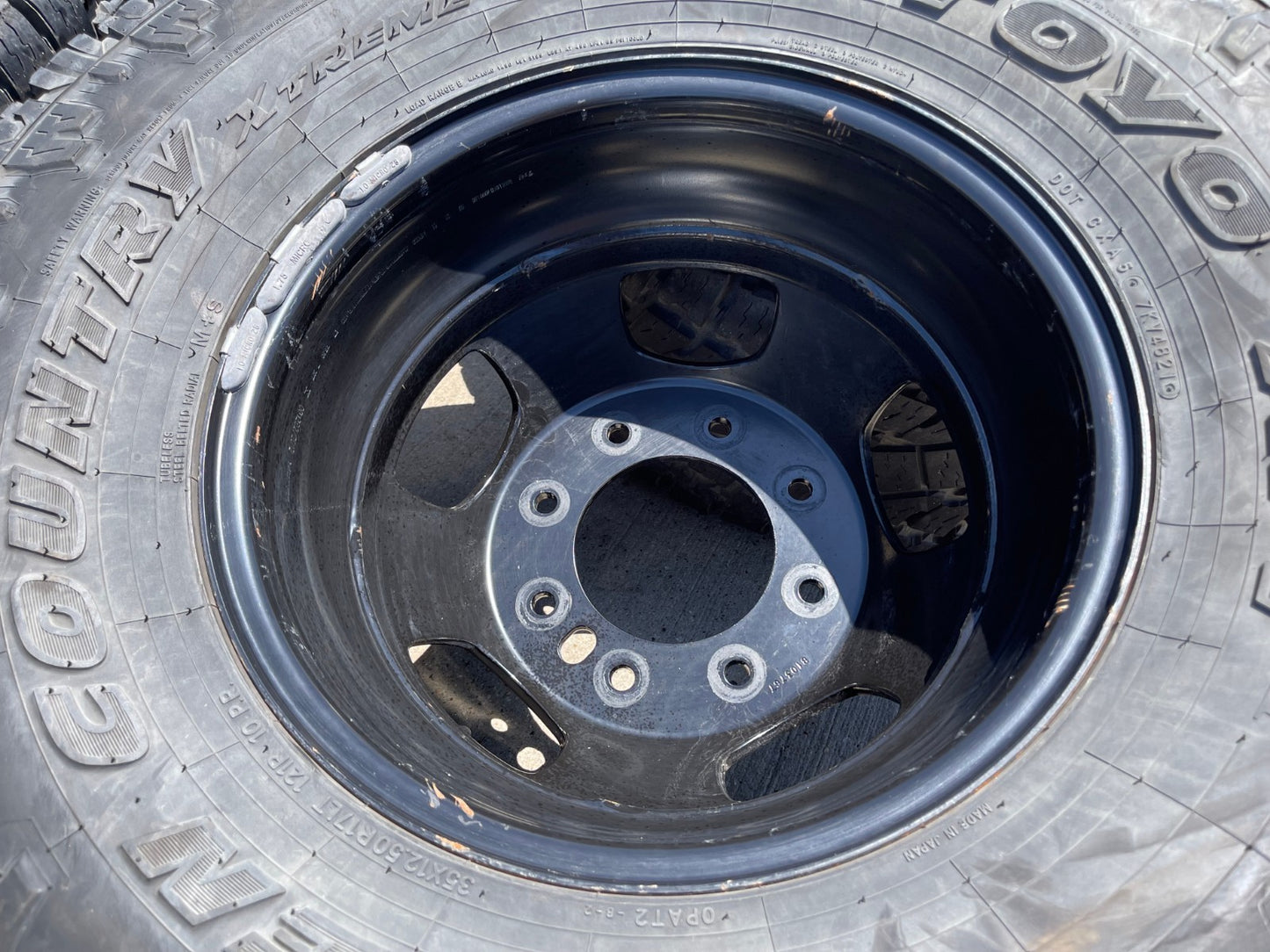17" Dodge Ram 3500 Dually Laramie 8x200 wheels rims 2703 2704 OEM tires 35"