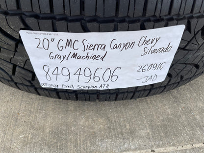 20" GMC Sierra AT4X Canyon Chevy Silverado OEM wheels rims 2025 2026 2027 NEW