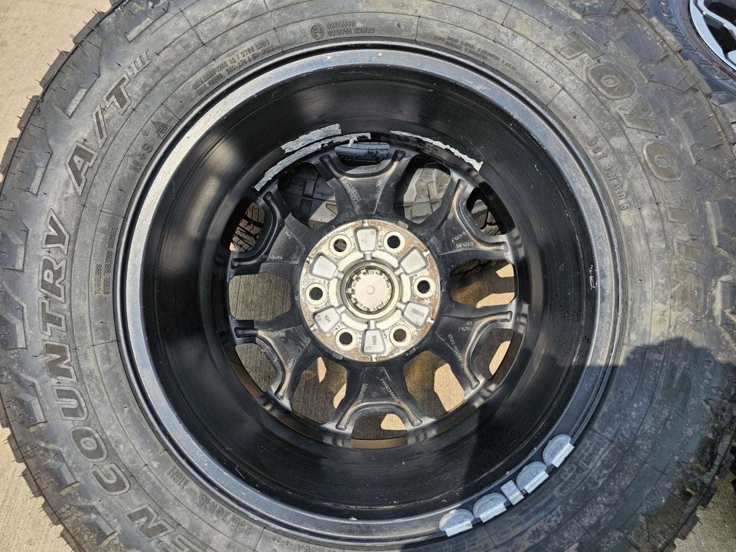 18" Dodge Ram 1500 TRX Black OEM 66002 wheels rims tires TOYO