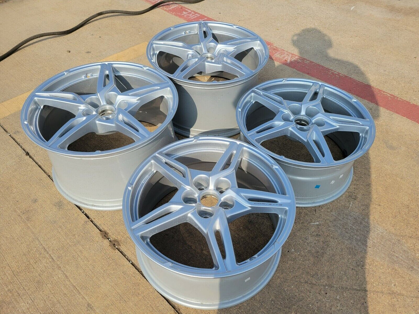 19" + 20" Chevy Corvette C8 OEM 14007 14008 wheels rims 2023 2024 2025 2026 NEW