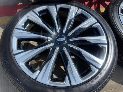 24" Cadillac Escalade PLATINUM OEM wheels rims V SET 2024 2025 2026 2027 NEW