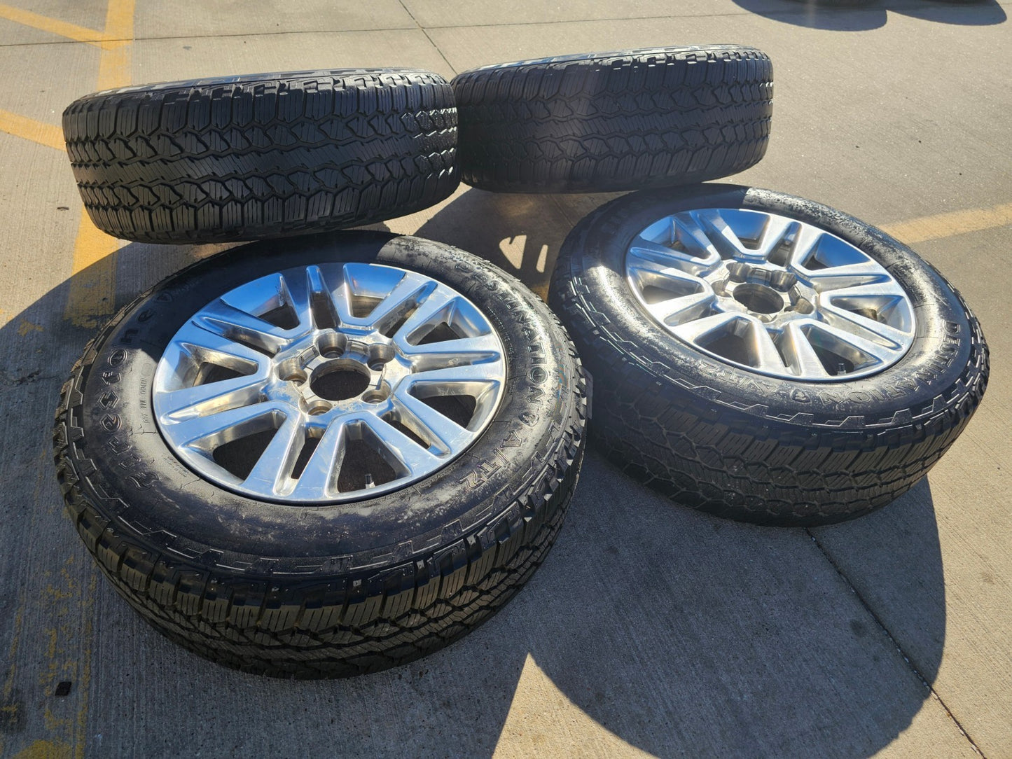 20" Toyota Tundra TSS TRD T Force OEM wheels rims 5x150 tires FIRESTONE A/T2