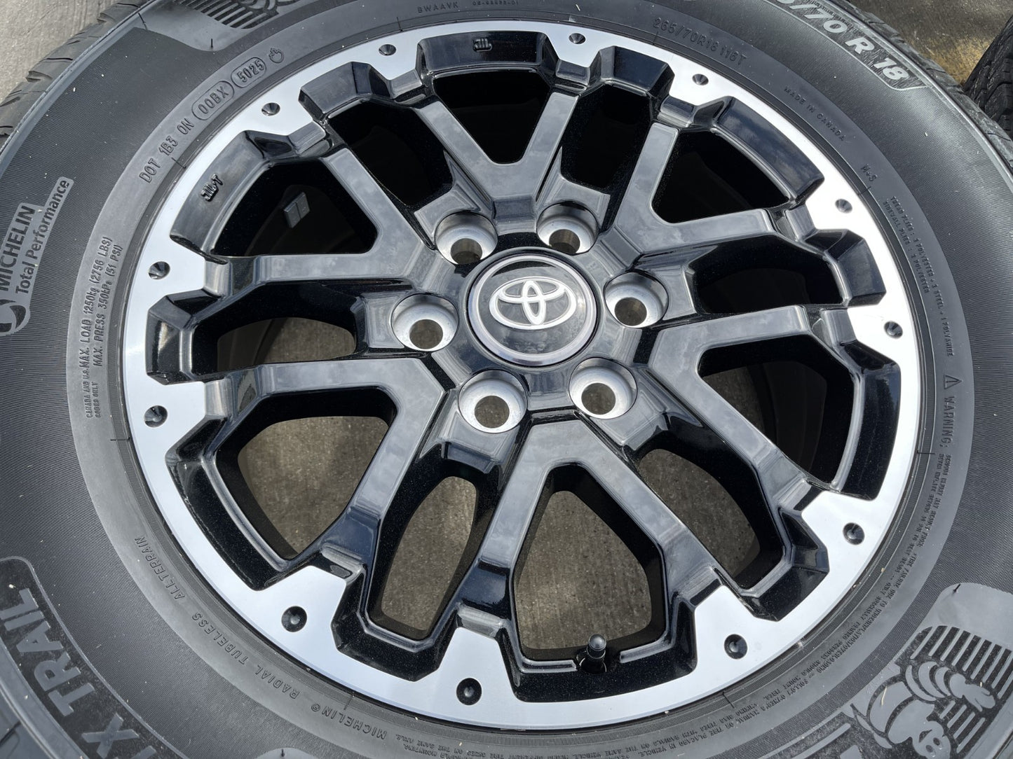 18" Toyota Tundra TRD OEM black wheels rims 75273 Sequoia 2024 2025 2026