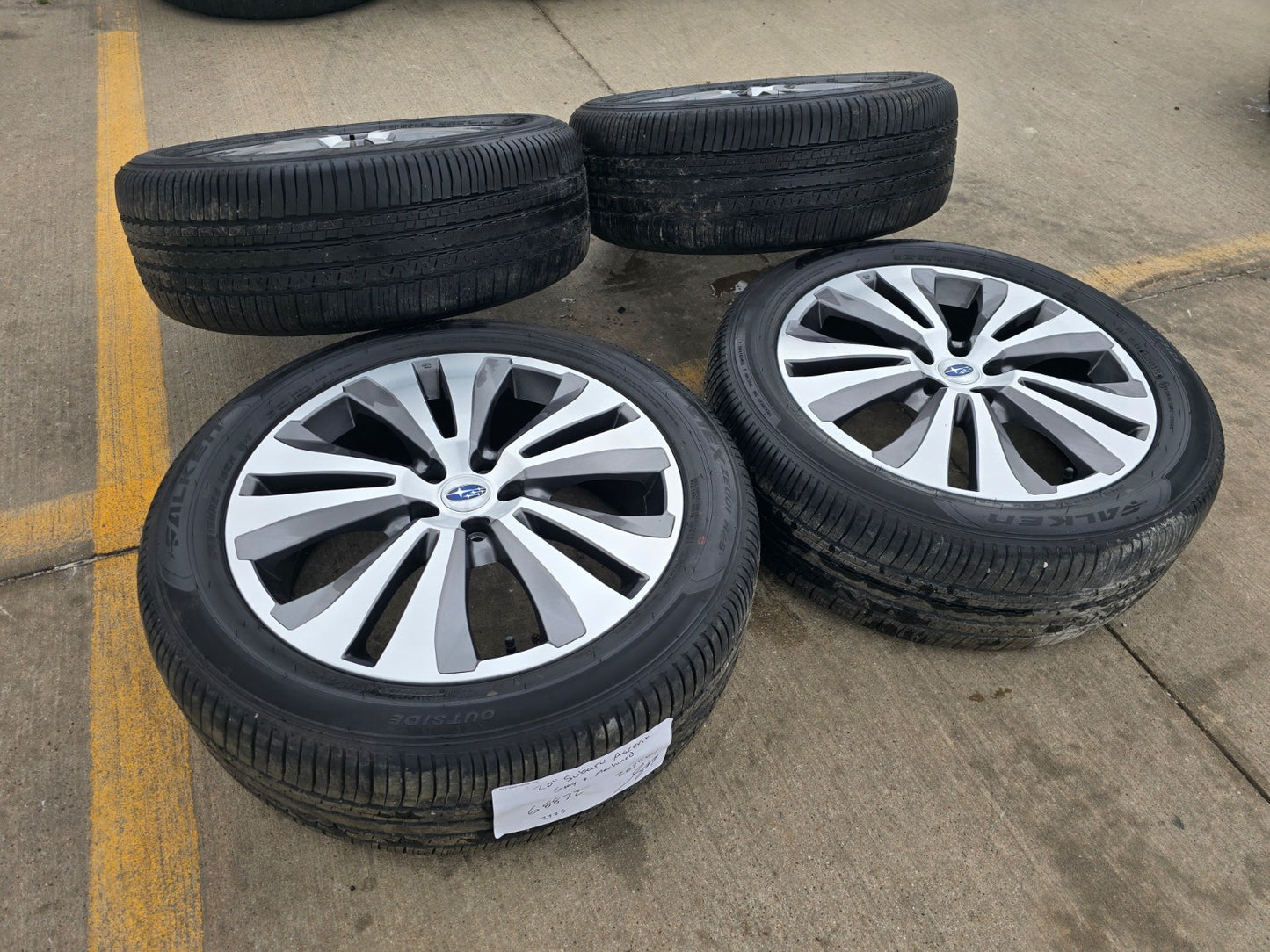 20" Subaru Ascent Outback Legacy Forester OEM 68872 wheels rims tires DISCOUNTED