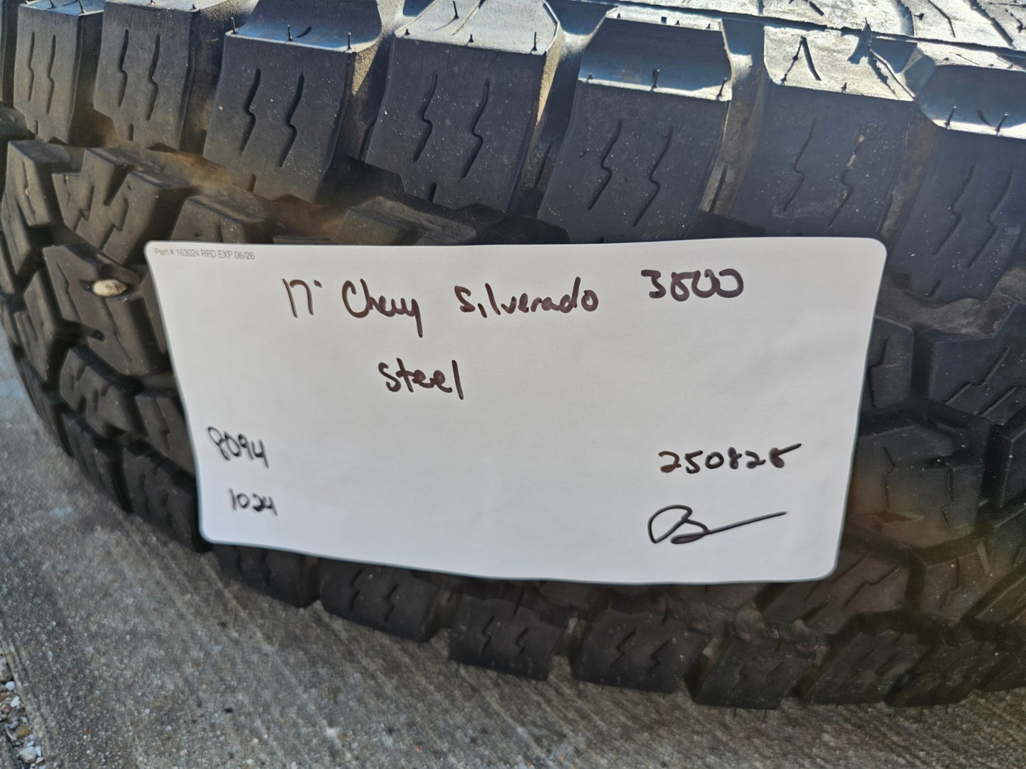 17" Chevy Silverado GMC Sierra 3500 Dually simulator rims wheels OEM 8094 TOYO