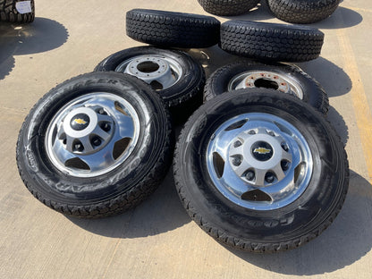 17" Chevy Silverado GMC Sierra 3500 Dually rims wheels SET OEM 5519 5520 8094