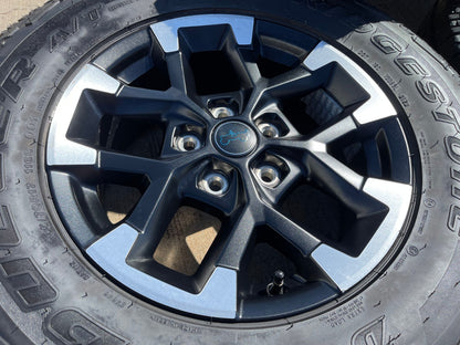 17" Jeep Wrangler Rubicon OEM Black wheels rims 9328 Gladiator 2025 2026 NEW
