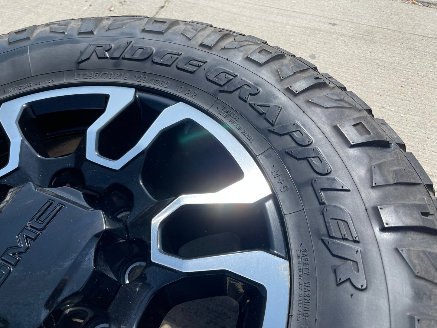 18" GMC Sierra AT4X Chevy Silverado 2500 3500 OEM 5949 wheels rims SET NITRO 34"