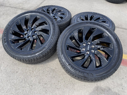 22" Lincoln Navigator OEM 10665 rims wheels BLACK LABEL 2025 2026 MICHELIN