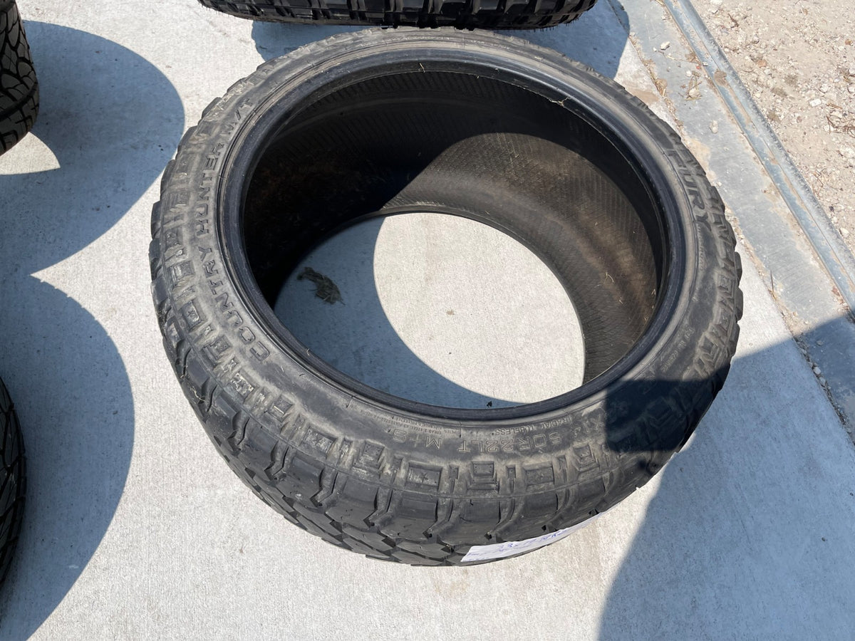(1) 33x14.5x22 Fury Country Hunter M/T 117Q  12 PLY Load Range F tire 33x14.5R22