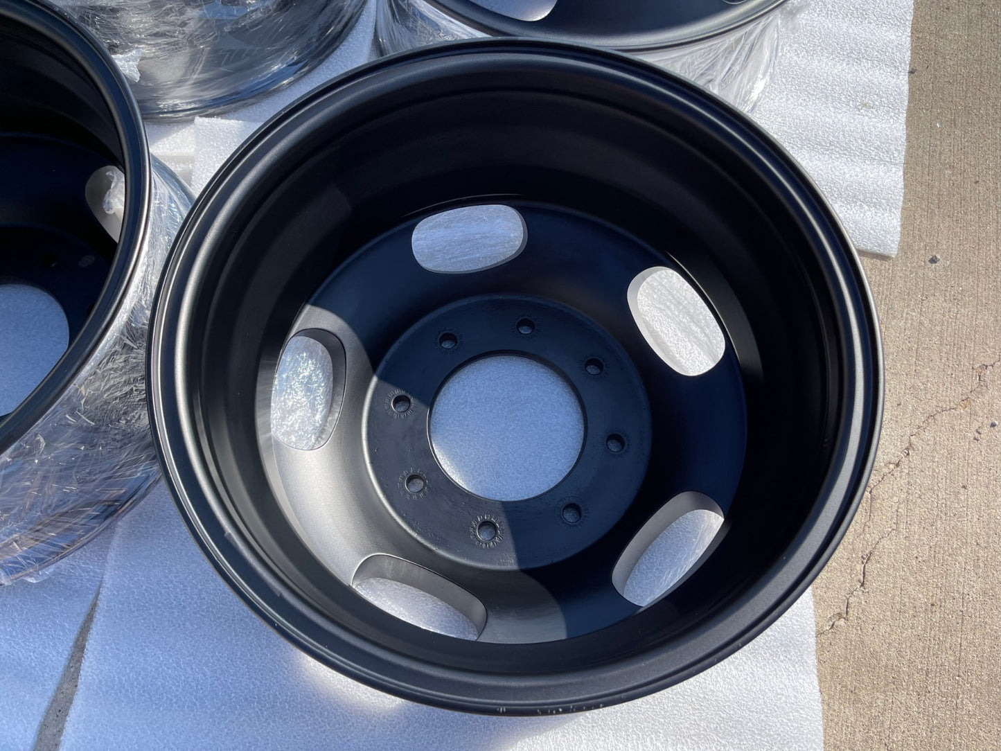 17" Ford F-350 Dually OEM 3618 3619 black rims wheels NEW