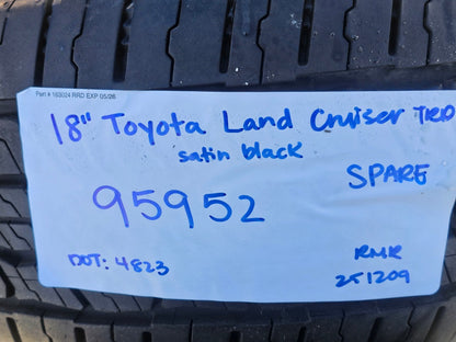 18" Toyota Land Cruiser OEM TRD black wheel rim 95952 Tundra Sequoia