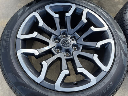 22" Dodge Ram 1500 OEM 95987 LIMITED Laramie wheels rims 2025 2026 2027 SET NEW