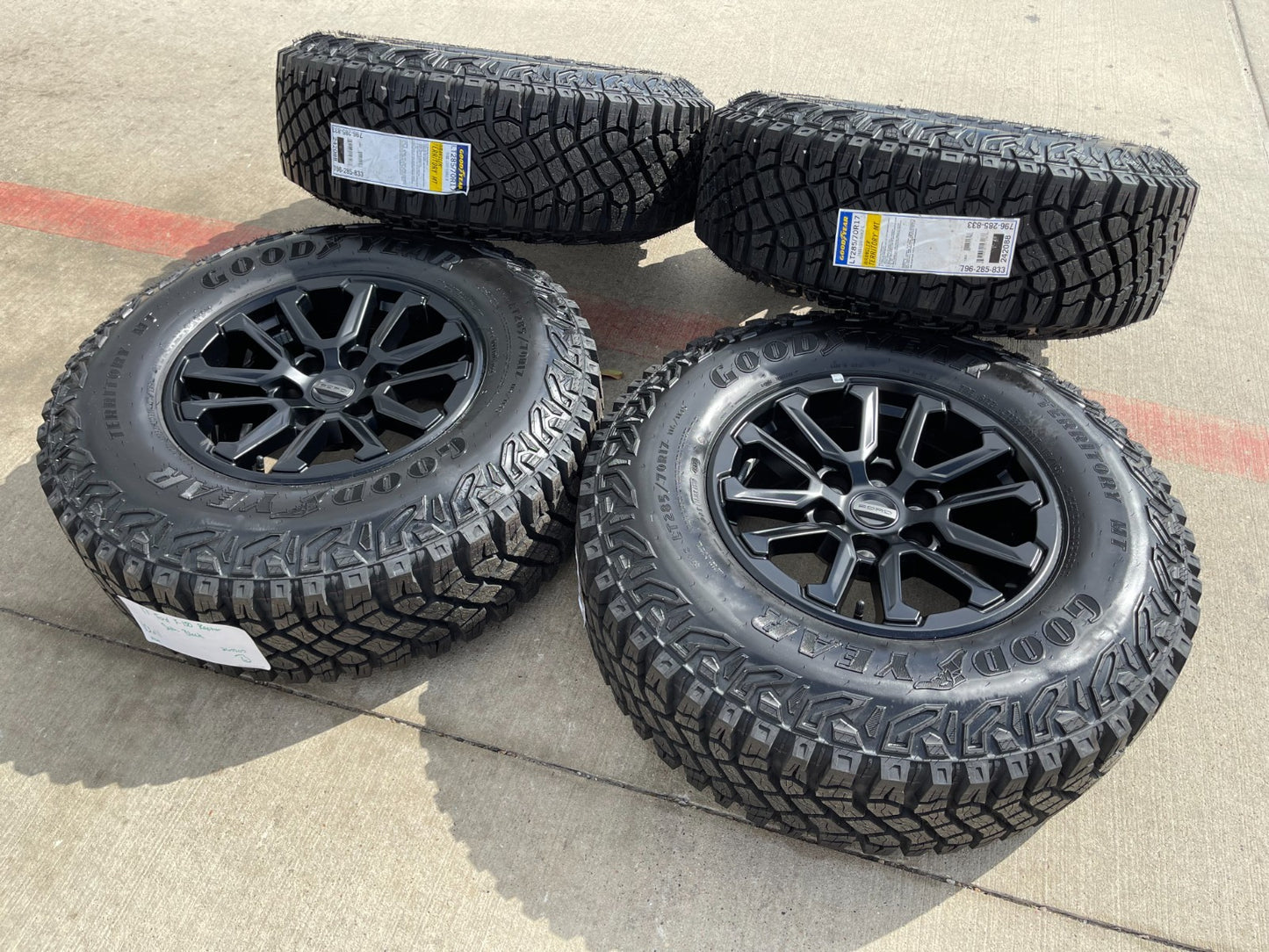 17" Ford F-150 Raptor OEM 10611 rims wheels Bronco 2025 2026 NEW GOODYEAR 33"