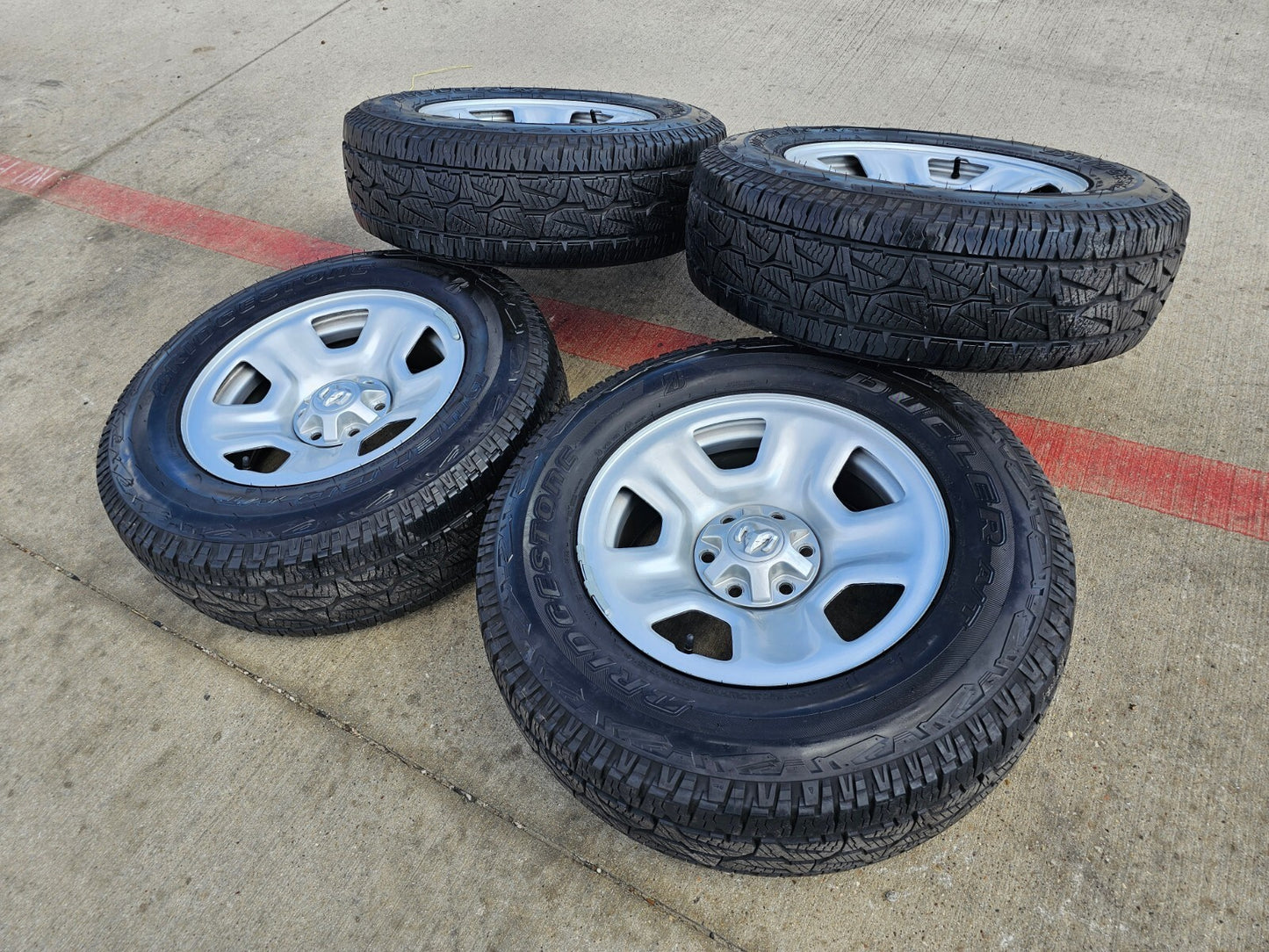 18" Dodge Ram 1500 OEM wheels rims tires BRIDGESTONE DUELER A/T NEW