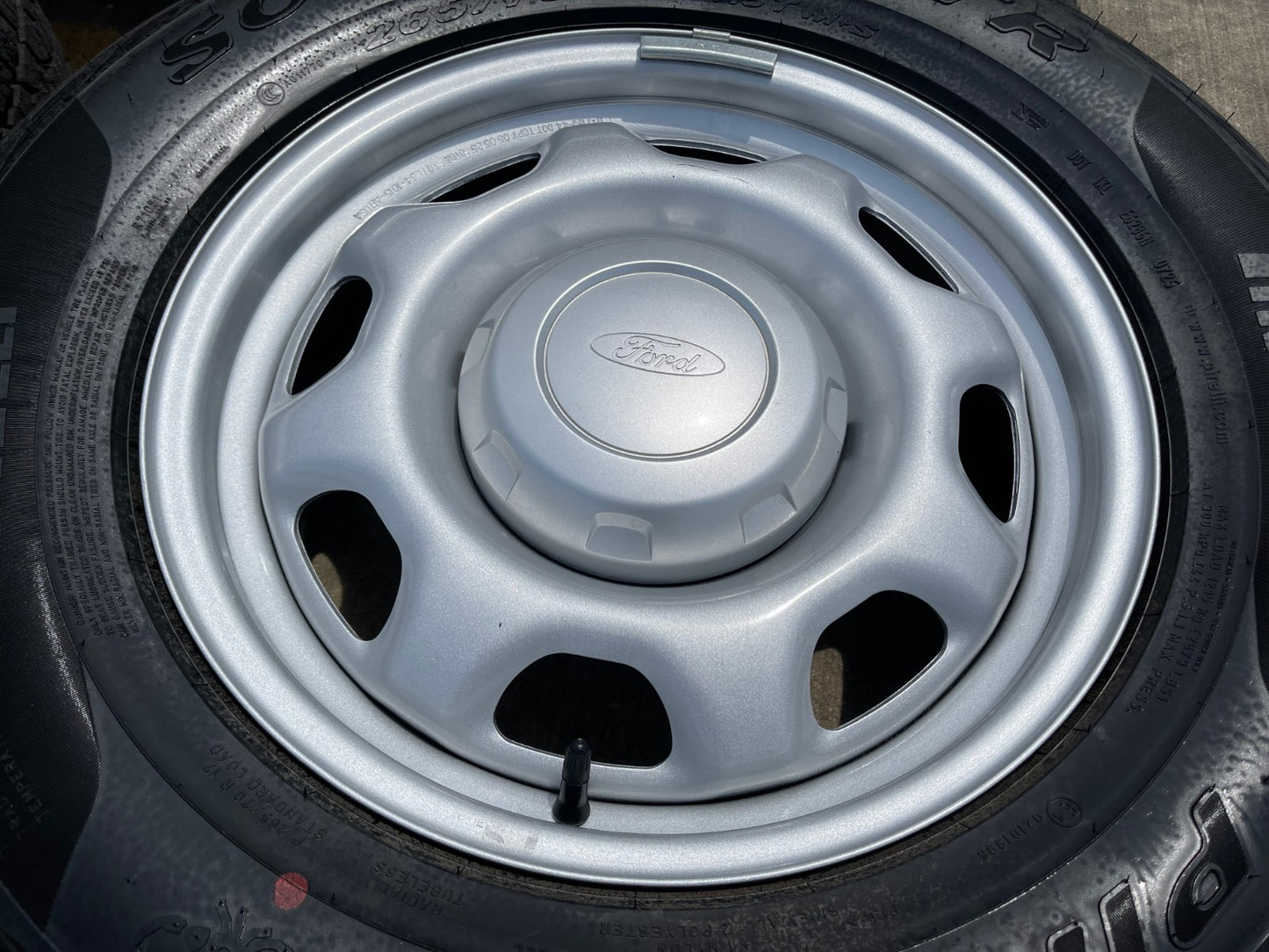 17" Ford F-150 OEM rims wheels 3857 tires steel 2024 2025 2026 PIRELLI A/T NEW