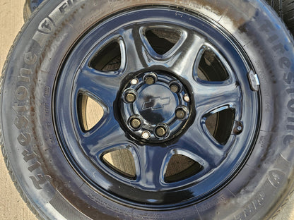 17" Chevy Tahoe PPV OEM Police Package 8111 wheels rims tires FIRESTONE