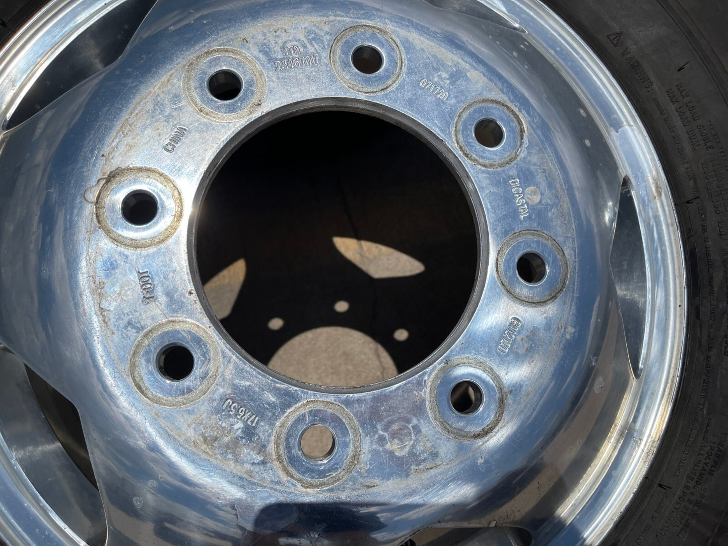 17" Chevy Silverado GMC Sierra 3500 Dually rims wheels OEM 5519 5520 MICHELIN