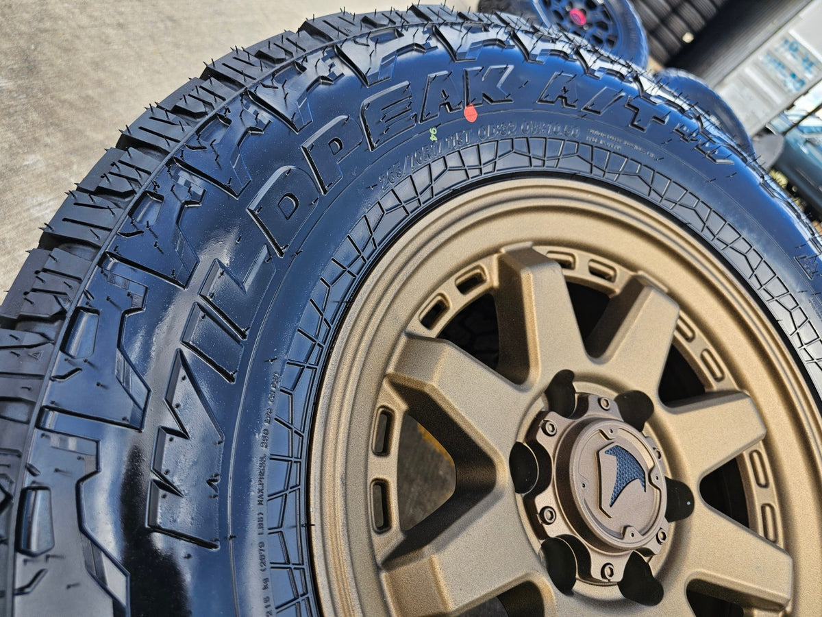 17" 4Runner Toyota Tacoma OEM BRONZE wheels rims FJ FALKEN WILDPEAK A/T4 NEW