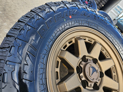 17" 4Runner Toyota Tacoma OEM BRONZE wheels rims FJ FALKEN WILDPEAK A/T4 NEW