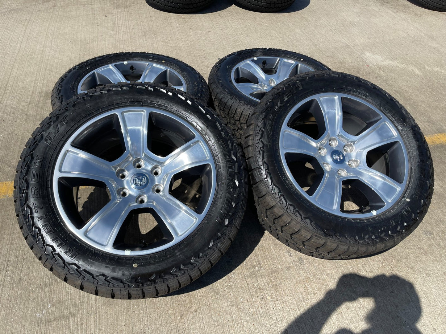 20" Dodge Ram 1500 OEM LIMITED 2676 2723 wheels rims 2025 2026 FALKEN A/T NEW