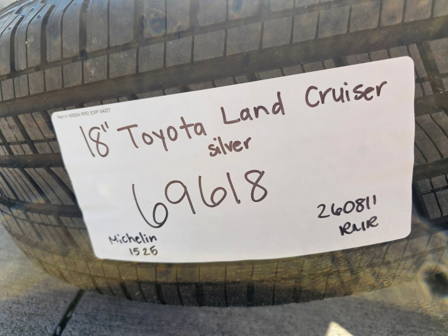 18" Toyota Land Cruiser Tundra Sequoia OEM 69618 wheels rims 5x150 NEW MICHELIN