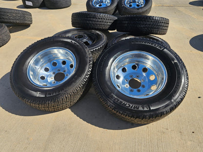 17" Dodge Ram 3500 DUALLY OEM wheel rim 2414 2415 ALCOA 8x165 SET MICHELIN
