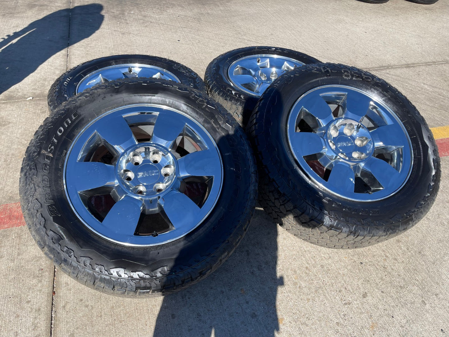 20" GMC Sierra Yukon DENALI OEM wheels rims 5419 BRIDGESTONE DUELER A/T NEW