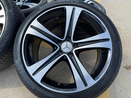 19" Mercedes AMG C E S Class OEM 85534 wheels rims tires CONTINENTAL SET