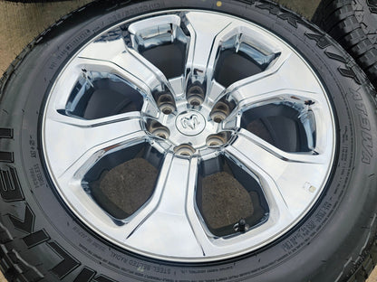 20" Dodge Ram 1500 OEM Laramie CHROME 2679 wheels rims tires 2023 2024 2025 NEW