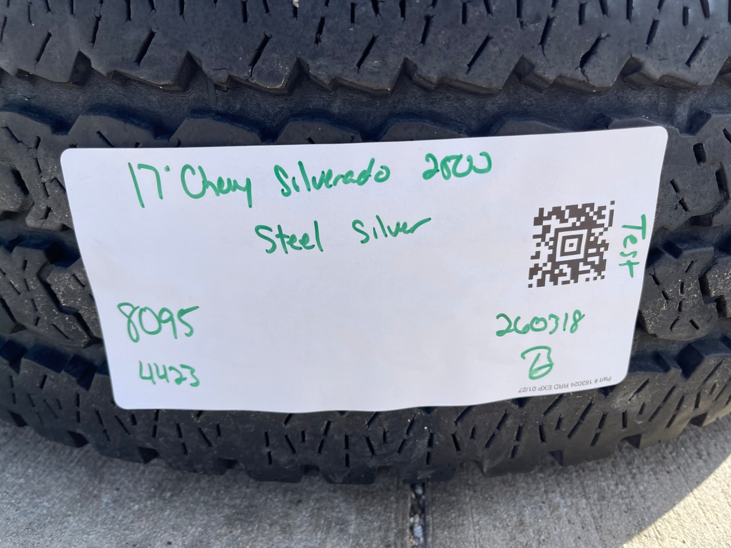 17" Chevy Silverado GMC Sierra 2500 OEM 8095 wheels rims FIRESTONE TRANSFORCE AT