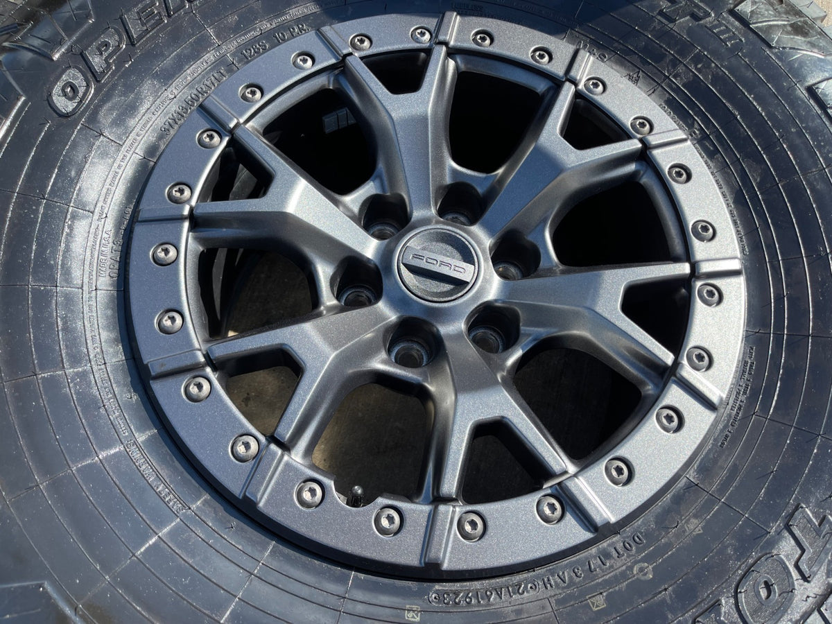 17" Ford F-150 Raptor R OEM BEADLOCK 10460 rims wheels 37" tires SET TOYO