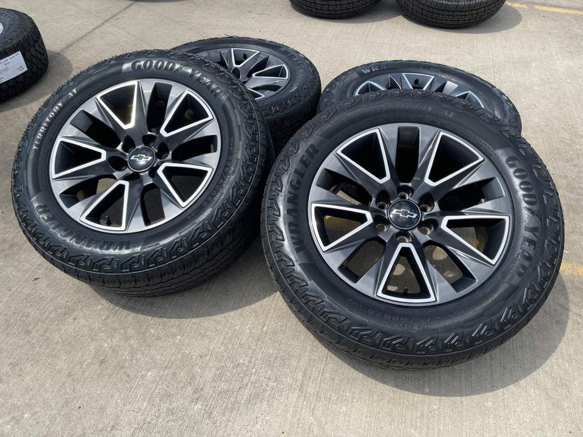 20" Chevy Tahoe Silverado OEM 5919 wheels rims GMC Yukon tires GOODYEAR