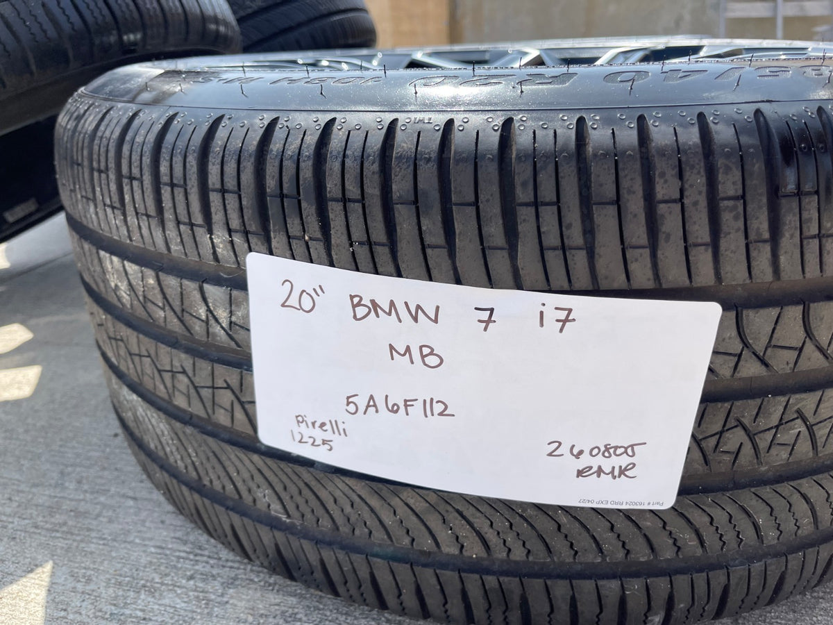 20" BMW M760i 740i 640i OEM Series 1036M SET black wheels rims tires