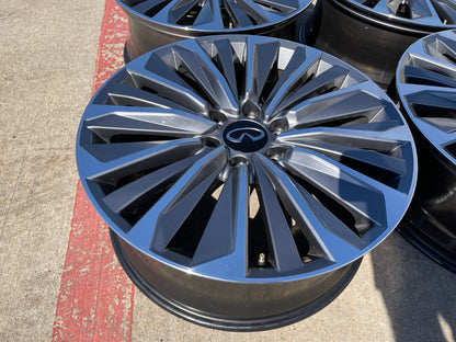 (1) 22" Infiniti QX80 QX56 Nissan Titan Armada OEM 94236 wheel rim 2025 2026